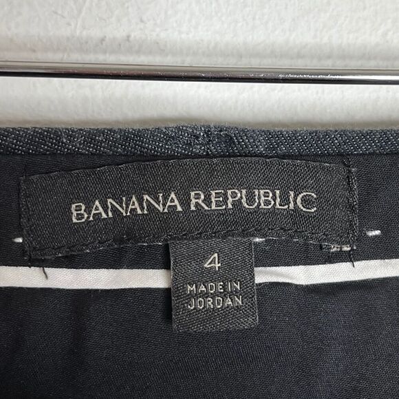 Banana Republic Women's Brushed Sloan Trouser Pants Size 4 Gray Skinny Slim Leg - Picture 6 of 9